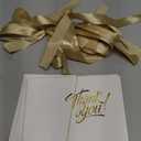 100 Pack Small Thank You Gift Bags, 4.5x1.8x3.9in Party Favor Bags Boxes with Bow Ribbon, Small Paper Gift Bags with Gold Foil Printed, Mini Candy Treat Bags for Birthday Wedding Party Holiday (White)