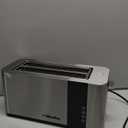Mueller UltraToast Full Stainless Steel Toaster 4 Slice, Long Extra-Wide Slots for Bagels and Waffles, 6 Browning Levels, LED Display, Cancel/Defrost/Reheat Functions & Removable Tray, Kitchen Gadgets