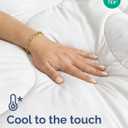 Cooling Comforter King/Cal King Size - Cooling Blanket for Hot Sleepers and Night Sweats - Summer Comforter for King/Cal King Size Beds - Soft, Breathable Cold Blanket for Sleeping - 104x90 (White)