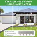10ft Galvanized Steel Landscape Edging16.9" L x 5.5" H Galvanized Garden Edging with Bendable and Flexible DesignWeathering Rust Patina Finish(7-Pack)