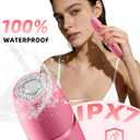 Ufree Bikini Trimmer Electric Razors for Women, Rechargeable Pubic Hair Trimmer Electric Shaver for Legs Body Hair, Bikini Shaver IPX7 Waterproof, Rose Red