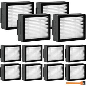 Purzest 12 Pack Filter Replacements for iRobot Roomba E I & J Series E5 E6 i1 i1+ i3 i3+ i4 i4+ i5 i5+ i6 i6+ i7 i7+ i8 i8+ NOT for J9, High Efficiency Filter Vacuum for Roomba Replacement Parts