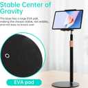 HOLD UP Tablet Stand Phone Holder 4.6"-10.5" Flexible 360 Degree Rotating Desktop Tablet Compatible with iPad iPhone Nintendo Switch Samsung Kindle eBook Reader (Tablet Floor Stand)