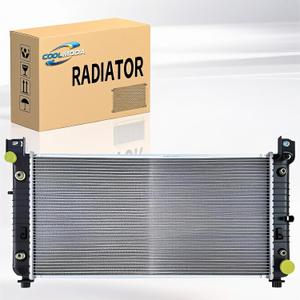 CU2370 34''Aluminum Radiator Fit for Chevy Silverado 1500/2500/3500 4.8L 5.3L 6.0L V8, Suburban, Tahoe,GMC Sierra, Yukon,Cadillac Escalade, Hummer H2 - Automatic | OE Fit | 32mm Core Thickness