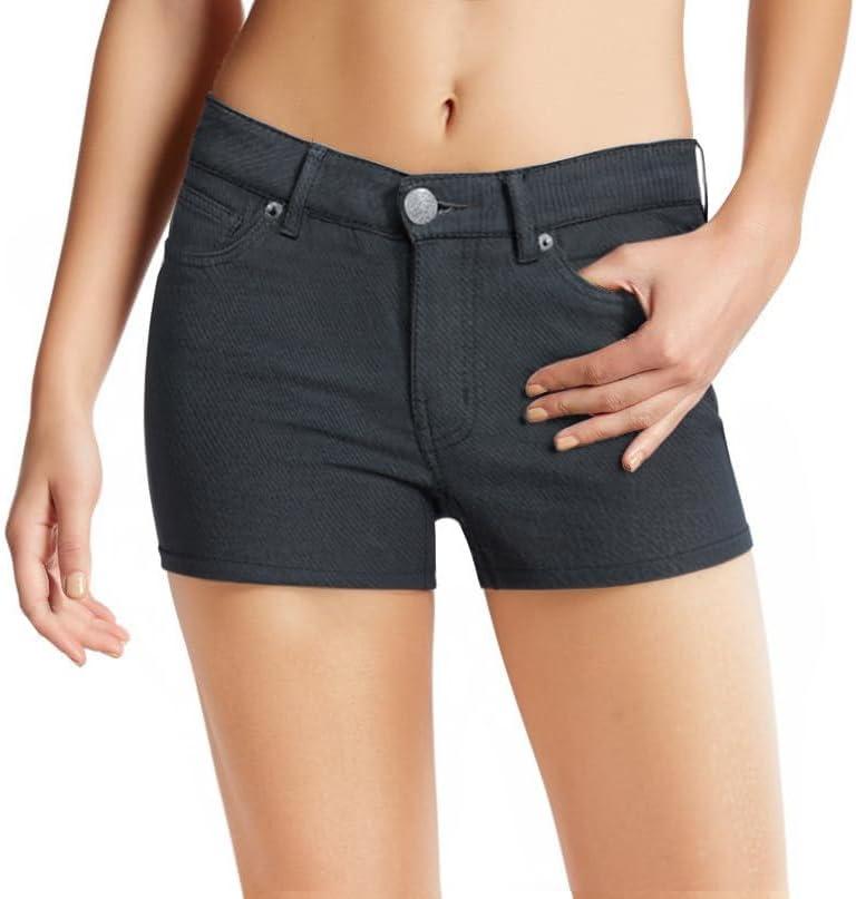 Hybrid & Company Womens Perfectly Shaping Hyper Stretch Shorts (1X, Charcoalblack-2626)