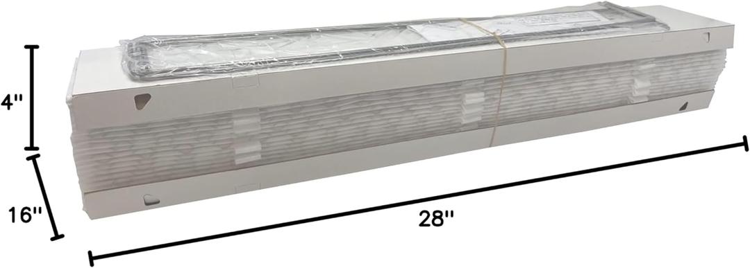 Aerostar MERV 11 Collapsible Replacement Filter for Aprilaire 410 16x28x4, 2 Pack