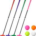Hiboom 4 Pack Golf Putters for Men and Women Two Way Mini Golf Putter with 4 Balls Adjustable Length Kids Putter Bulk Right or Left Handed Golfers for Children Teenager Junior, 23.6-35.4 inches/ 60-90 cm