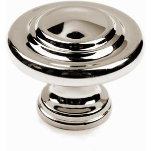 khtumeware 10 Pack 1-1/4 Inch(32mm) Polished Nickel Cabinet Knobs Dresser Knobs Round Drawer Knobs Kitchen Cabinet Hardware Zinc Knobs for Dresser Drawers