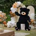 MorisMos Giant Teddy Bear Stuffed Animal 5Ft, 59'' Big Black Teddy Bear for Baby Shower Party Decoration, Large Black Stuffed Animal Gift for Kid Girl Boy Girlfriend Birthday Christmas Mother's Day, XX-Large