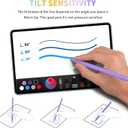 Stylus Pen for iPad Pencil 2nd Generation Magnetic Wireless Charging with Tilt Sensitivity&Palm Rejection, Stylus Pen for ipad 6/7/8/9/10, iPad mini 5/6, iPad Air 3/4/5, iPad Pro 11/12.9 (Purple)