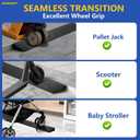 2 Rise Threshold Ramp, Non-Slip, Cuttable, Weatherproof Doorway Ramp, 9,000lbs Capacity Driveway Ramp for Trucks, Warehouse, Scooter, Patio, Shed- 2Rise (39.45.9)