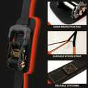 Resistance Band Door Ratchet Anchor with 6 Points - Portable Home Workout Anchor (Fits 6-7.7ft Doors)