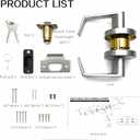Entry/Entrance Keyed Function Commercial Heavy Duty Cylindrical Handle Lock, Commercial Door Handle, Heavy-Duty Door Lock,ANSI Grade-2,UL 3 Hour Fire Rated, ADA Compliant. (Entrance)