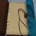 Leather Journals Notebooks with Blank Pages, Vintage Refillable Journal for Writing, Personal Travel Diary Art Sketchbook to Write in, Gifts for Women, Men, Teen Girls and Boys, 160 Pages A5 (Blue)