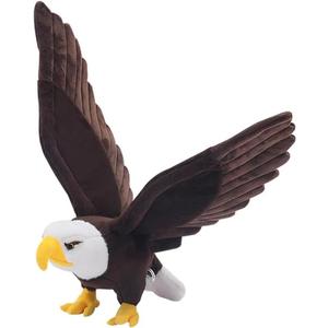 Bald Eagle Plush Toy - Stuffed Animal with Bendable and Stretchable Wings, Gifts for Kids (23.6in)