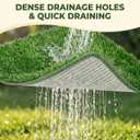 Dog Grass Pad with Tray, Utral Fast Drainage, 2 Washable Grass Pads