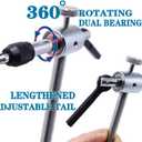 Fly Tying Vise 360 Rotary Adjustable Fly Fishing Vise Practical Fly Tying Tool with Steel Reinforced Hook Jaw Durable Handy Fly Fishing Tackle
