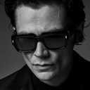 EYLRIM Thick Frame Square Sunglasses for Women Men Chunky Rectangle Sun Glasses Black Shades UV400 Protection (02 Black/Orange)