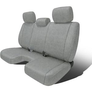 ESMING Front Bench Seat Covers for Toyota Tacoma seat Covers 2005 2006 2007 2008 2009 2010 2011 2012 2013 2014 Heavy Duty Knitted Fabric with Airmesh Breathable Protector Accessories - Gray