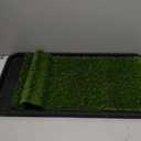 Ottomanson Artificial Grass Puppy Potty Training Pad with Tray, 15" x 30" Reusable Pee Pad for Small Pets and Dogs