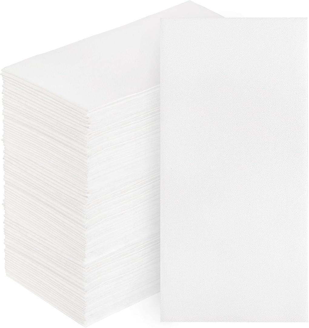 DaYammi 200 PCS White Napkins Disposable Hand Towels, Soft and Absorbent Linen Feel Dinner Napkins, Napkins Everyday, Elegant Decorative Paper Guest Towels for Kitchen Bathroom Wedding Party