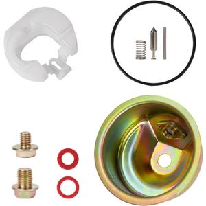 Carburetor Float Bowl Gasket Kit Compatible with Hon da GX240 GX270 GX340 GX390, Needle Gasket Float Bowl Seal Pin Washer Carburetor Repair Kit Replaces 16015-ZE8-005 16011-ZA0-931