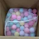 Amazon Basics BPA-Free Ball Pit Balls with Storage Bag, Crush-Proof Plastic for Toddlers Kids 12+ Months Play, 6 Pastel Colors, Pack of 400