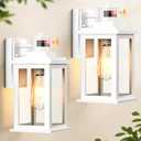 VIANIS Motion Sensor Porch Lights, 2 Packs Outdoor Wall Lights Wall Mount, White Dusk to Dawn Outdoor Sconce Lights, Waterproof Exterior Light Fixture for House, Garden, Patio, Entryway (Lamps Are Not Included)