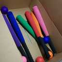 Seenelling 6 Set 21" Foam Baseball Bat Set Including 6 Bats and 6 PE Equipment for Elementary School Foam Baseball Bat for Safety Play