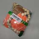 DAZONGE Thanksgiving Decorations for Home, Felt Pumpkin Bead Garland for and Wood Bead for Thanksgiving Decor, Fall Banner for Mantle Wall Decor