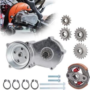 Heavy Duty Transmission Gear Reduction Box Clutch Twin-chain for 47cc 49cc 2-stroke Pocket Mini Bike T8F 11T 13T 14T 17T 20T Teeth