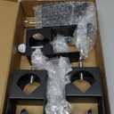 QWORK Deck Torch Clamp, Set of 4 Deck or Porch Rail Clamps, Universal Deck Clamp Torch Mounting Bracket for Railings or Posts/Bannister