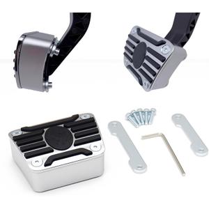 Universal 1'' Clutch Pedal Pad Extender for Manual Transmission Vehicles - Durable Alloy Extension for Smoother Shifting and Enhanced Driving Comfort