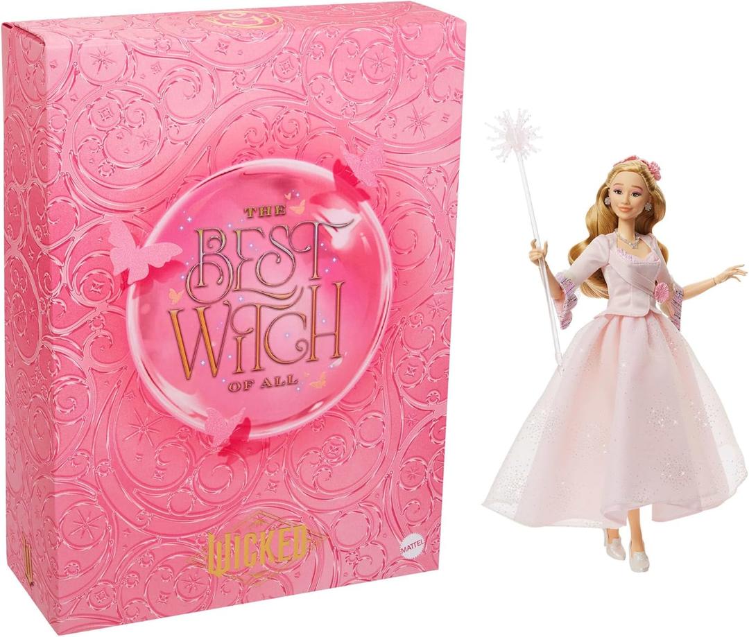 Mattel Universal Pictures Wicked: for Good Collectible Glinda Fashion Doll with Removable Outfit, Inspired by The Movie, 
