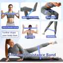 Thigh Trainer, 360Adjustable Pelvic Floor Muscle Trainer with LED Display, Inner Thigh Exerciser with 20LB Resistance Band for Women, Home Fitness Equipment for Hip, Leg, Arm