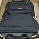 Arcoyard Underseat Carry On Luggage with Wheels, Airline Approved Personal Item Luggage, 16-Inch Multi-functional Underseat Luggage, Lightweight Overnight Suitcase for Women, Bussiness, Travel, Black