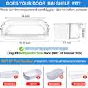 UPGRADED WPW10710203 Refrigerator Door Bin Compatible With Whirlpool Kenmore Refrigerator Door Shelf W10710203 W10451871 Whirlpool Shelf Replacement WRS571CIHZ01 WRS588FIHZ00 WRS571CIHZ04 WRS571CIDM01