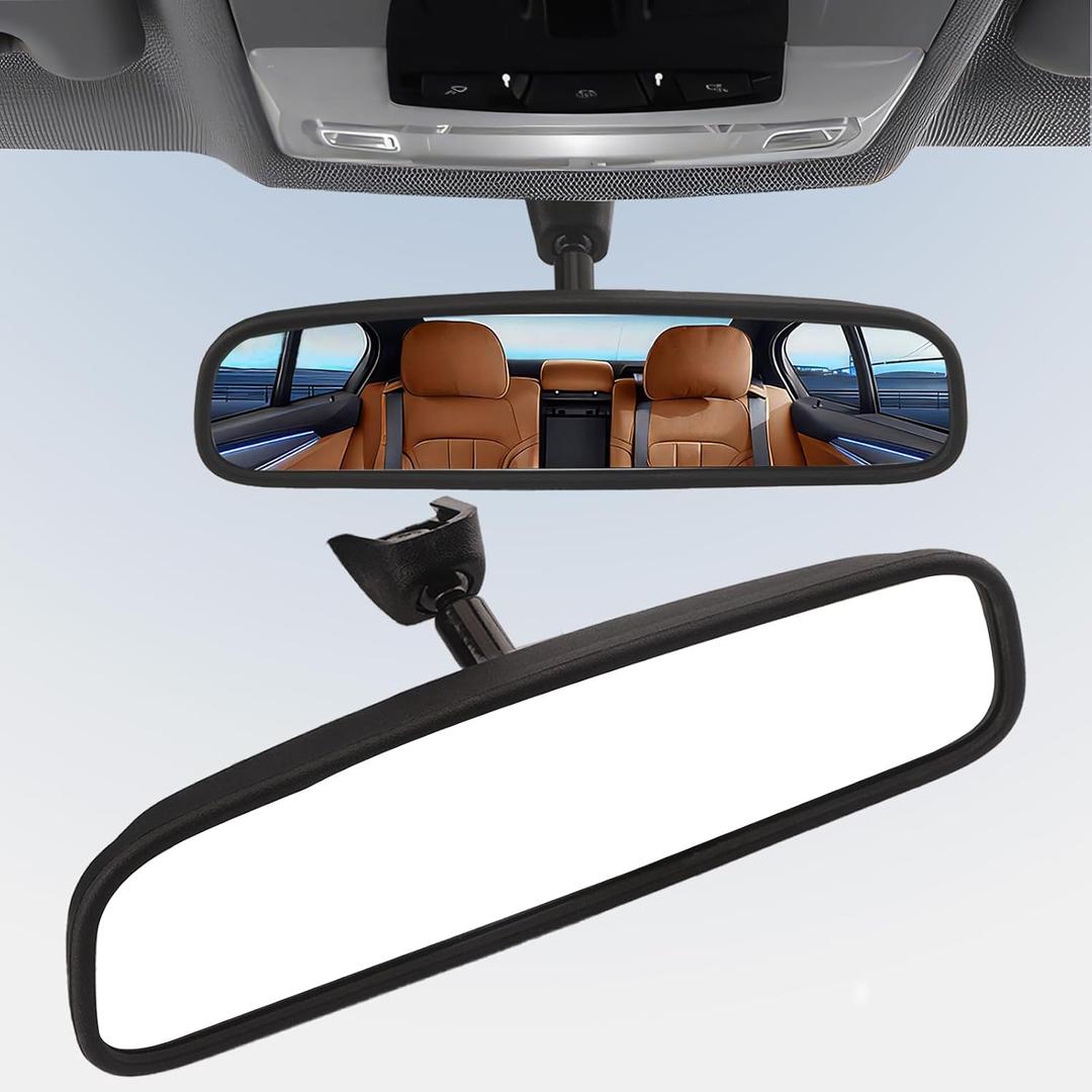 Rear View Mirror Assembly for Hyundai & KIA 2010-2022 KIA Forte Koup Optima K5 Rio Sorento Soul,Sportage Hyundai Elantra Tucson Veloster Santa Fe Equus Kona OEM 851013X100, 10.25 inch Vehicle Specific Fit