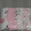 david's kids 4 Pack Baby Muslin Swaddle Blankets, 100% Cotton and Ultra Soft Breathable Receiving Blanket Wrap for Girls, New Born Essentials, Large 47 x 47 inches, Floral Flowers/Pink 