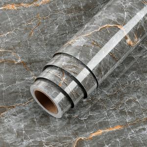 LACHEERY 160 x 24 Inch Dark Grey Marble Contact Paper Peel and Stick Countertops Waterproof Marble Countertop Contact Paper Granite Gray Wallpaper Self Adhesive Vinyl Wrap for Desk Counter Top Covers
