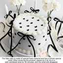 Remerry 6 Inch Black Bow White Round Fake Cake Funny Birthday Cake Decor Wedding Dessert Props Artificial White Dessert for Display Photography Women Birthday Wedding Gift