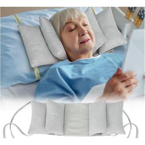 Neck Wedge Stabilizer Pillow for Sleeping to Keep Head Straight While Surgery Head Upright Medical Wedge Positioning Bedridden Disabled Elderly Face up Posture Corrector Headrest