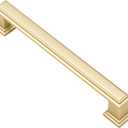 Alzassbg 10 Pack Brushed Gold Cabinet Pulls, 5 Inch(128mm) Hole Center Cabinet Handles Kitchen Pulls for Cabinets and Drawer AL3071MGP