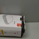 QPAU 2-Person Inflatable Snow Tube with Dual Backrests & Tow Rope, Heavy Duty Canvas-Covered Blow Up Snow Sled with Handles, Fast Inflation Air Valves, Premium Snow Tubes for Kids & Adults