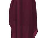 Verdusa Women's Wedding Guest Dress Halter Flowy Chiffon Asymmetrical Long Summer Prom Dress Rust Brown X-Large