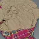 Kuoser Waterproof Dog Coat, Reversible Dog Jacket for Dogs, Adjustable Durable Doggie Winter Coat for Groowing Puppies Warm Puppy Cold Weather Apparel, Rose L, Pack of 1