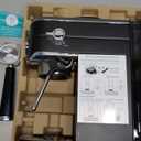 CASABREWS CM5418 Espresso Machine 20 Bar, Stainless Steel Espresso Maker with Milk Frother, Compact Cappuccino Machine for Home, Espresso Coffee Machine, Gift for Her, Gift for Family, Black