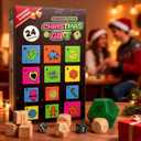 2025 Santa Swap Gift Exchange Dice,Advent Calendar 2025,24 Days Christmas Countdown Gift with Dice Set,Stocking Stuffers for Men Women Adults Couples,Anniversary Christmas Birthday Wedding Gifts