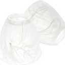 HiBay 2-Light Lampshades, Cracks White Bell Glass Shades, Lighting Fixture Accessory Lampshade Cover Replacement, Fit for E12 Base Pendant Lights Table lamp Sconce Chandeliers