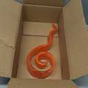 11.4" Tall Hand-Blown Glass Sculpture Murano-Style Sculpture Art Ornament Statue Figurines Home Decor Accent Piece Coastal Ocean Nautical Home Decor,Shelf,TV Stand,Tabletop Centerpieces,Wonderful Gift (Red)